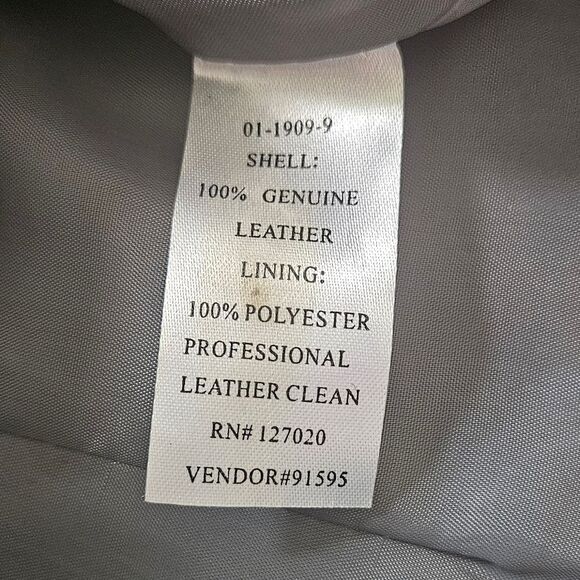 Metro Style Genuine Leather Women's Grey Jacket EUC 20/US Large - Picture 10 of 10